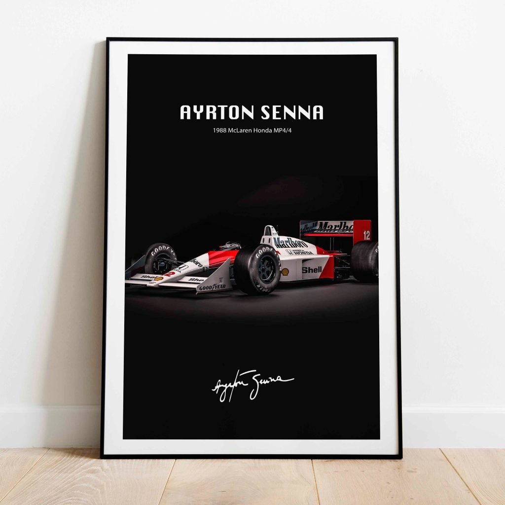 Ayrton Senna Poster Print - McLaren MP4/8 F1 Canvas - Monaco GP - Formula 1 Racing Wall Art - Image 3