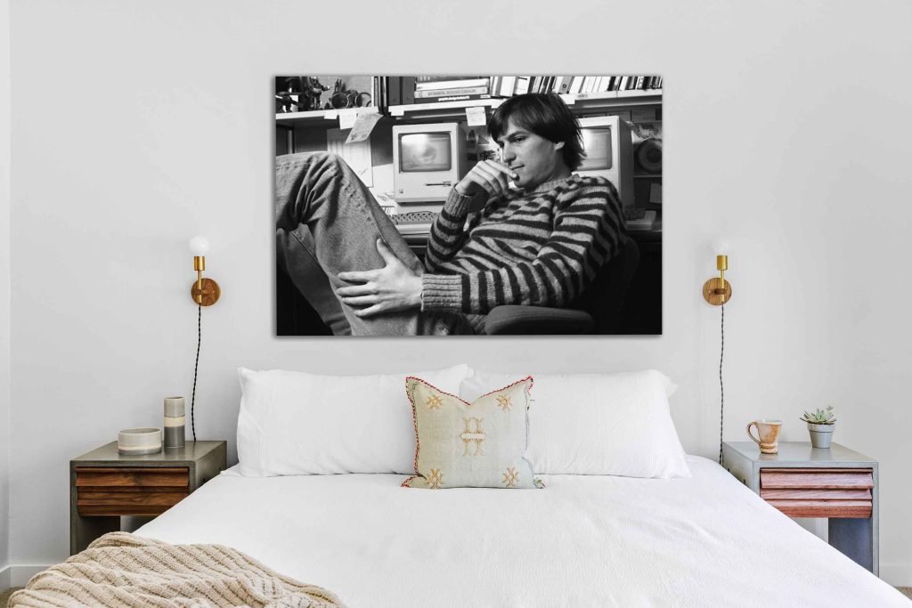 Steve Jobs poster print, Think Different Apple Canvas Wall art print, Time inc - Image 4