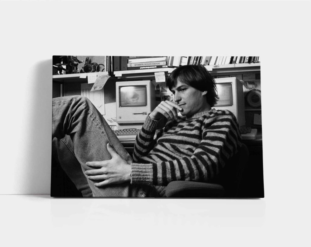 Steve Jobs poster print, Think Different Apple Canvas Wall art print, Time inc - Image 6