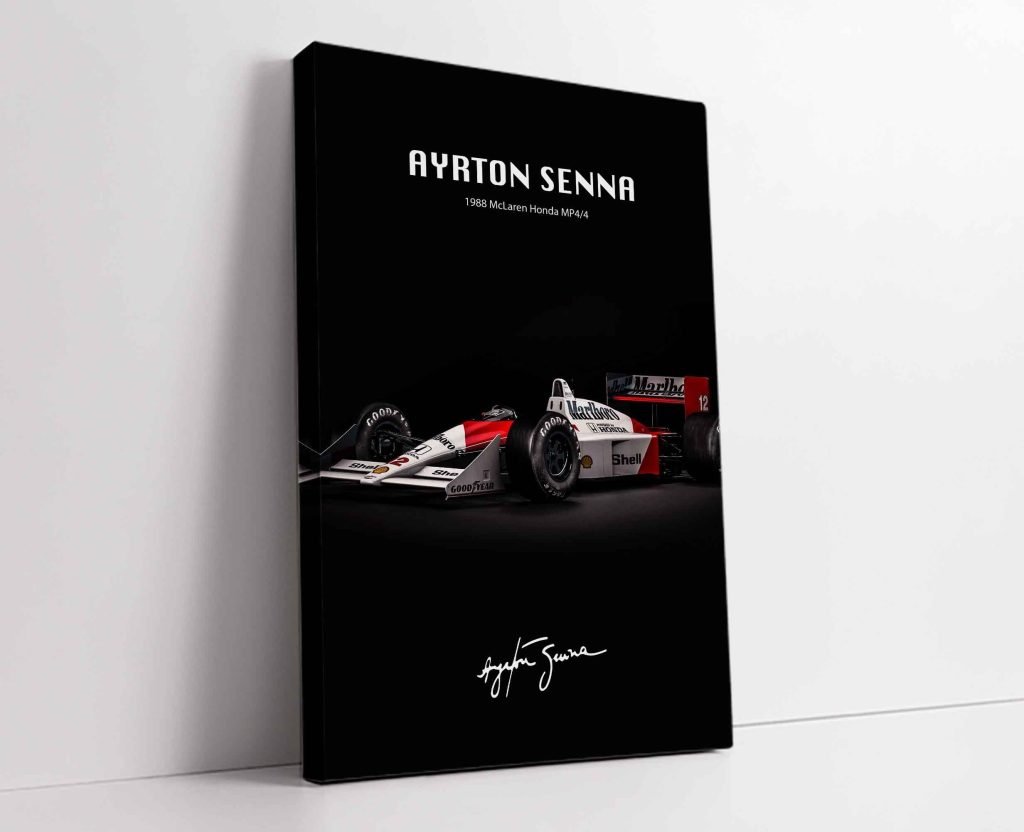 Ayrton Senna Poster Print - McLaren MP4/8 F1 Canvas - Monaco GP - Formula 1 Racing Wall Art - Image 7