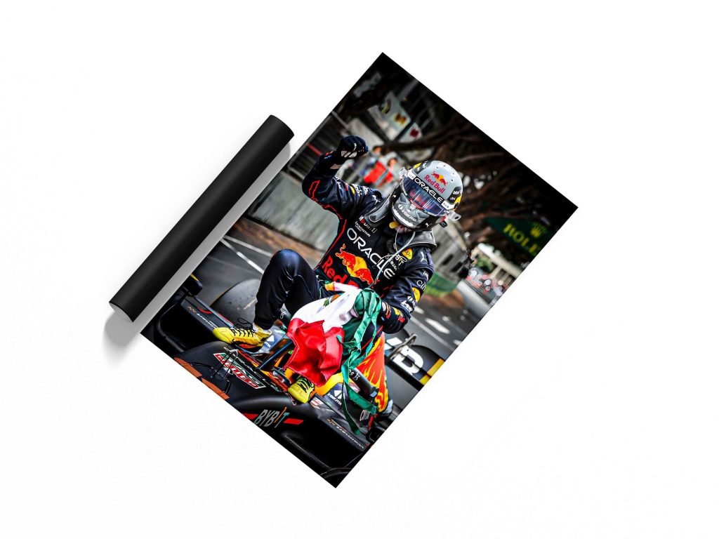 Checo Perez poster, Sergio Perez poster, Red Bull F1 Racing Formula 1 Monaco GP Win Canvas Wall Art - Image 3