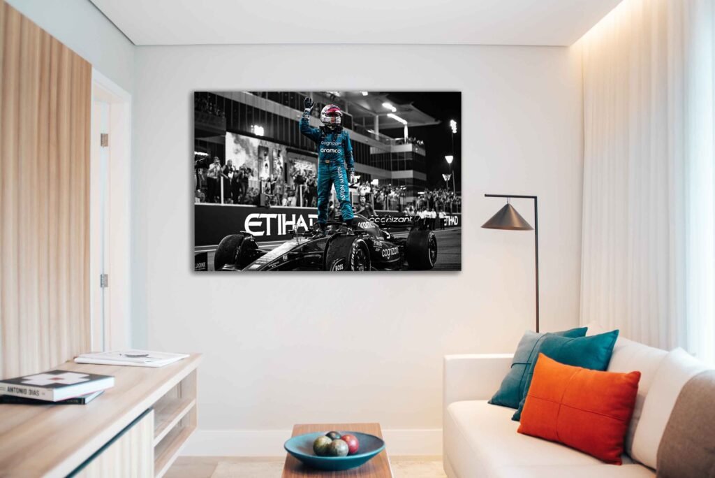 Sebastian Vettel poster, Formula 1 Retire Canvas Wall Art, Aston Martin F1 print, Sports poster - Image 8