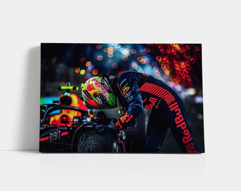 Checo Perez poster, Sergio Perez poster, Formula 1 Canvas Wall Art, Red Bull Racing F1 Poster Print, Sports poster - Image 6