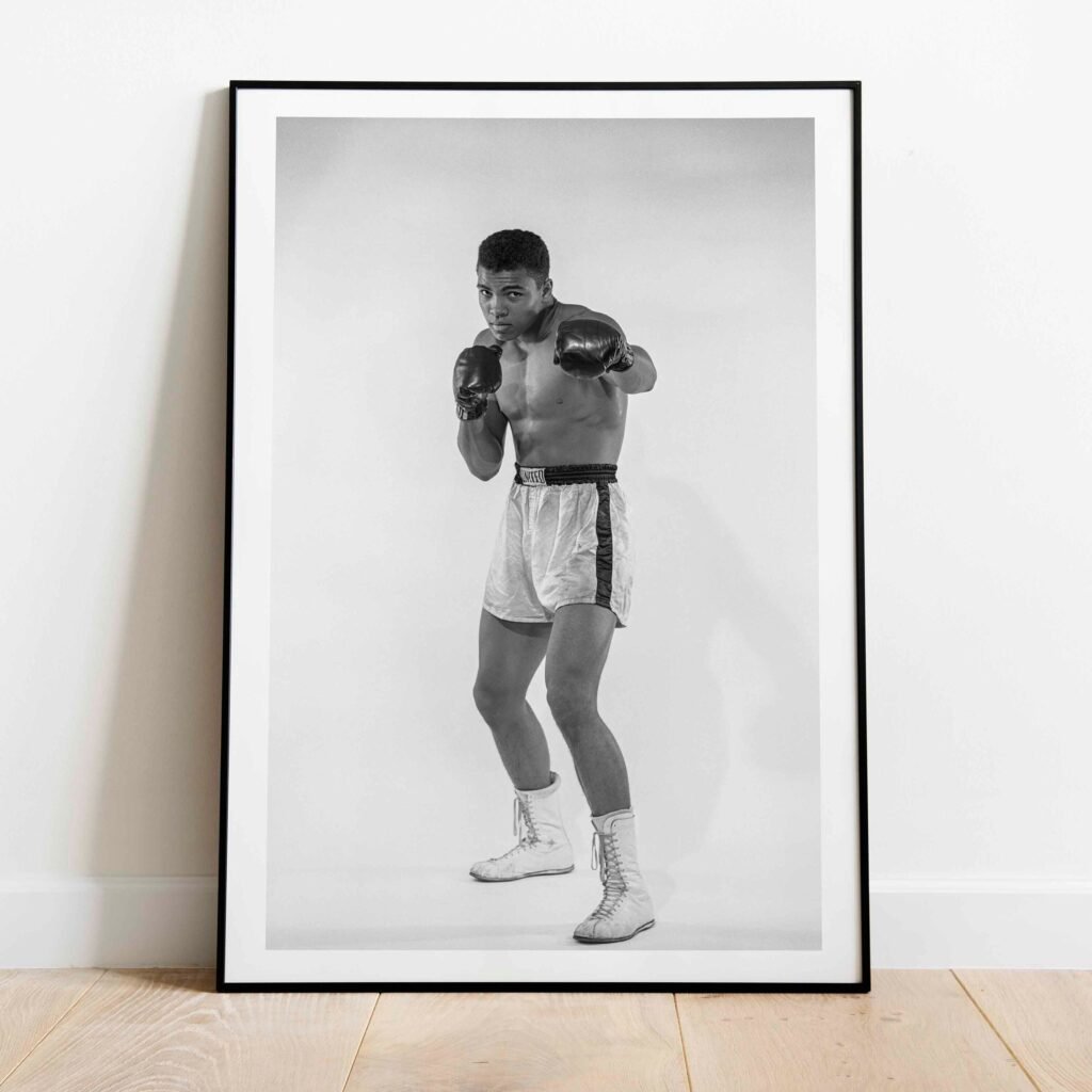 Muhammad Ali Poster, boxing Legend photoshoot canvas Wall art print, iconic sports poster - Image 3