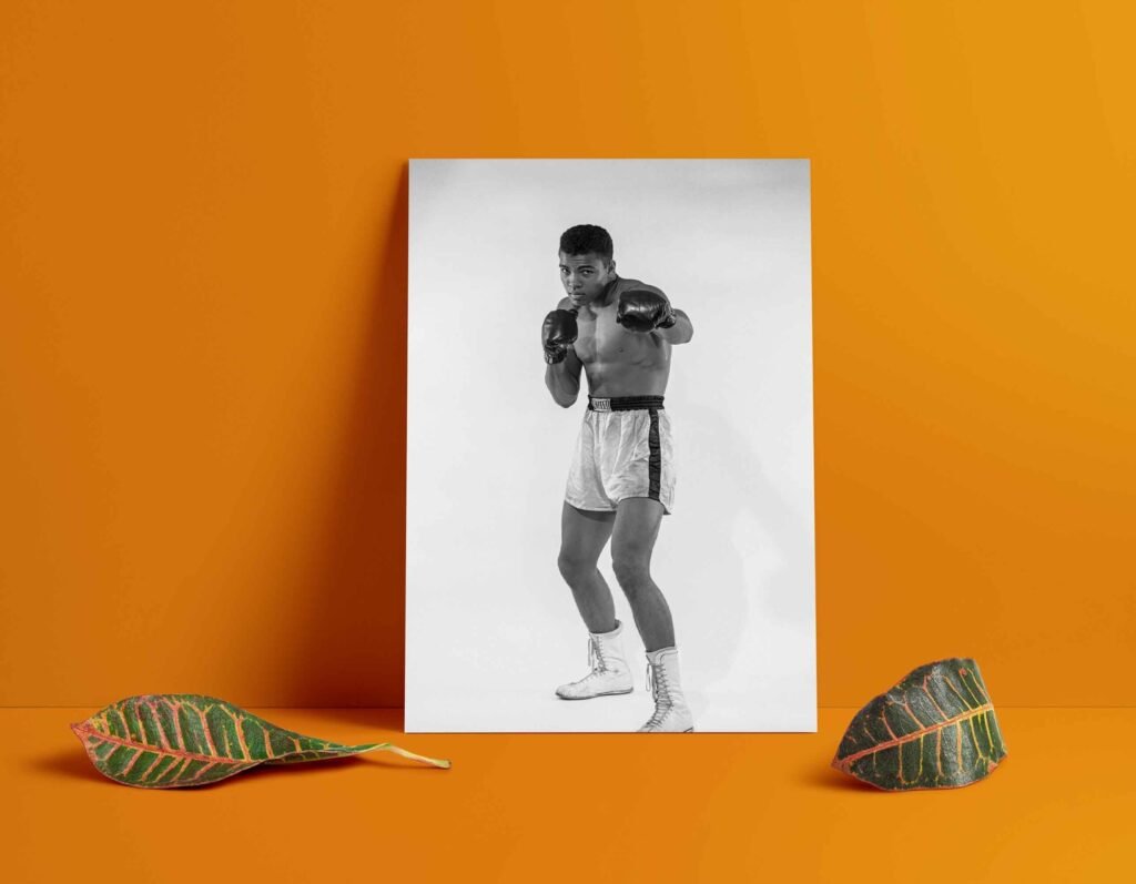 Muhammad Ali Poster, boxing Legend photoshoot canvas Wall art print, iconic sports poster - Image 4
