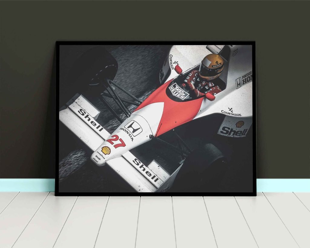 Formula 1 poster - Ayrton Senna Print - Mclaren F1 Canvas wall art - Monaco GP Gift Idea - Image 5