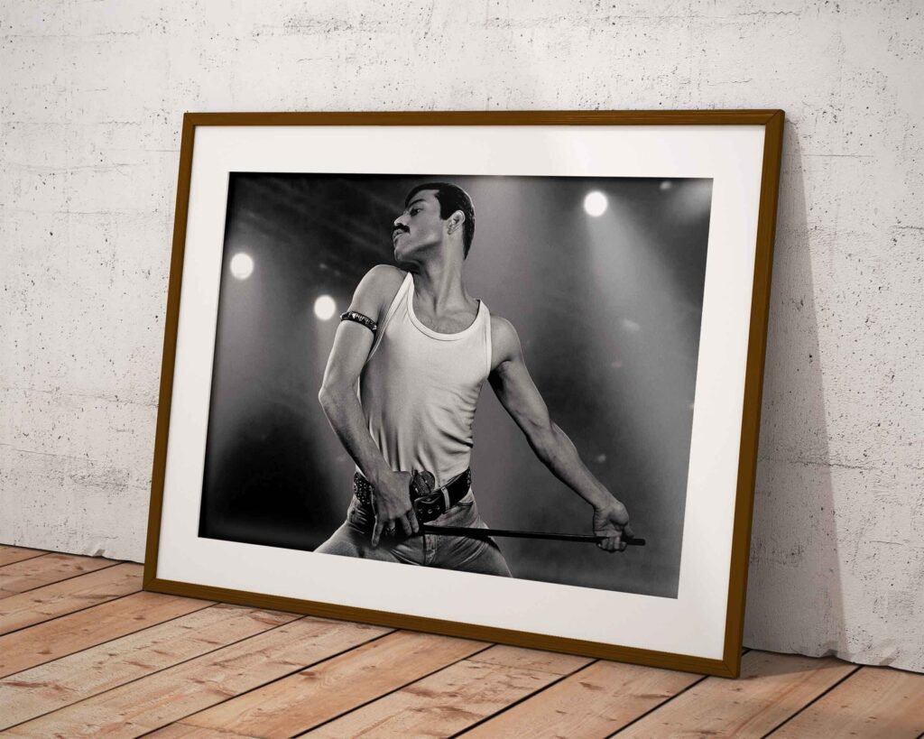 Queen poster, Rami Malen as Freddie Mercury poster, Queen Band Music Canvas wall art print, Bohemian Rhapsody - Image 5