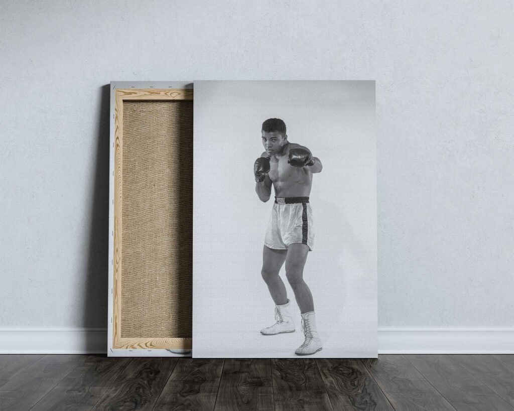 Muhammad Ali Poster, boxing Legend photoshoot canvas Wall art print, iconic sports poster - Image 8