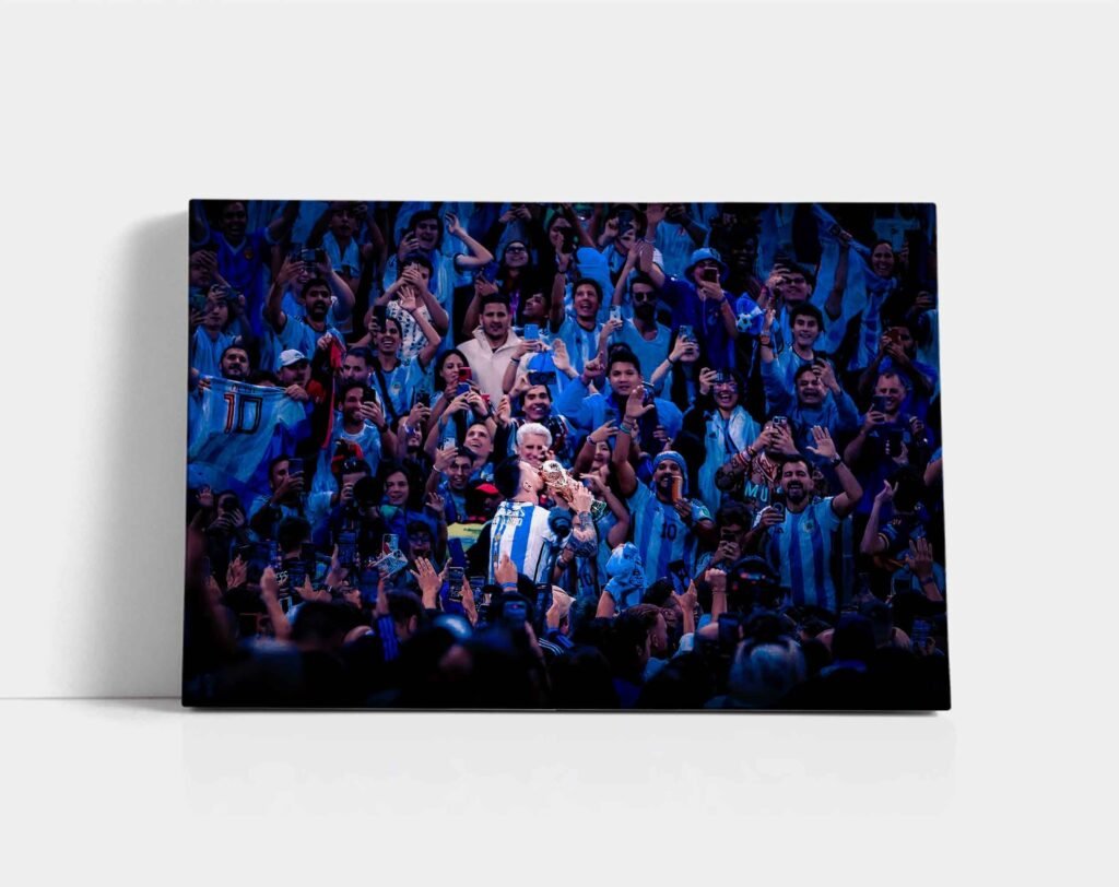 Lionel Messi poster, Argentina Canvas Wall Art, 2022 FIFA Football World Cup print, Barcelona Football Soccer GOAT Sports poster - Image 5