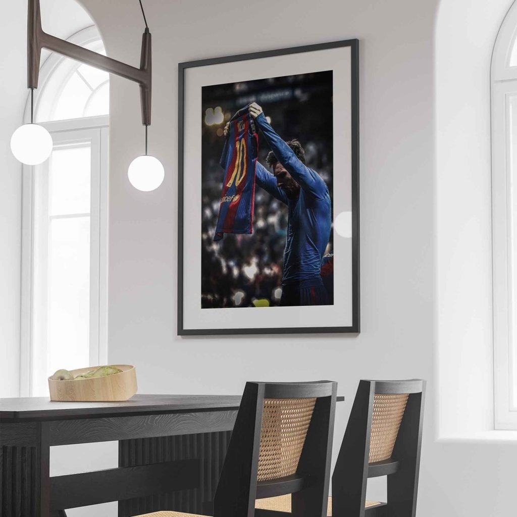 Lionel Messi Poster, Iconic Barcelona Football Canvas Wall Art Print, Argentina Soccer GOAT - Image 6