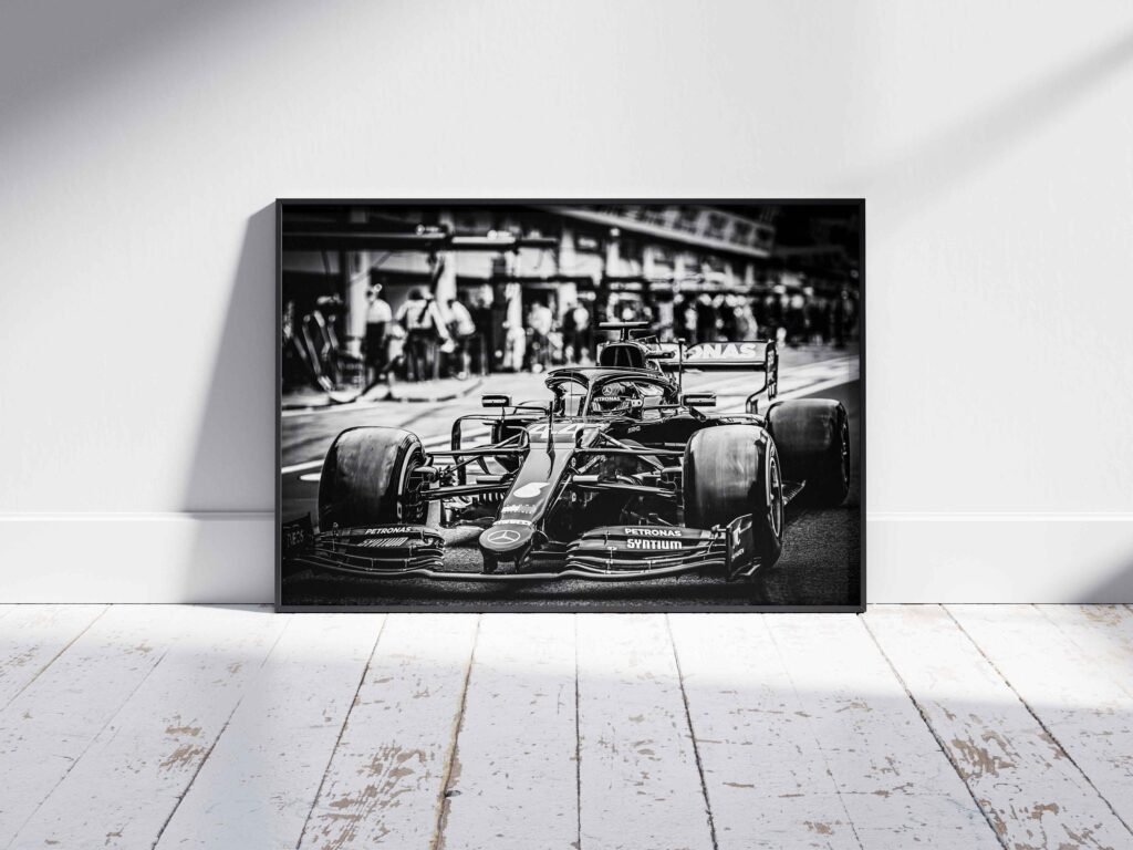 Lewis Hamilton Poster, Formula 1 canvas wall art, Mercedes F1  or Poster printBritish legendSports poster - Image 3