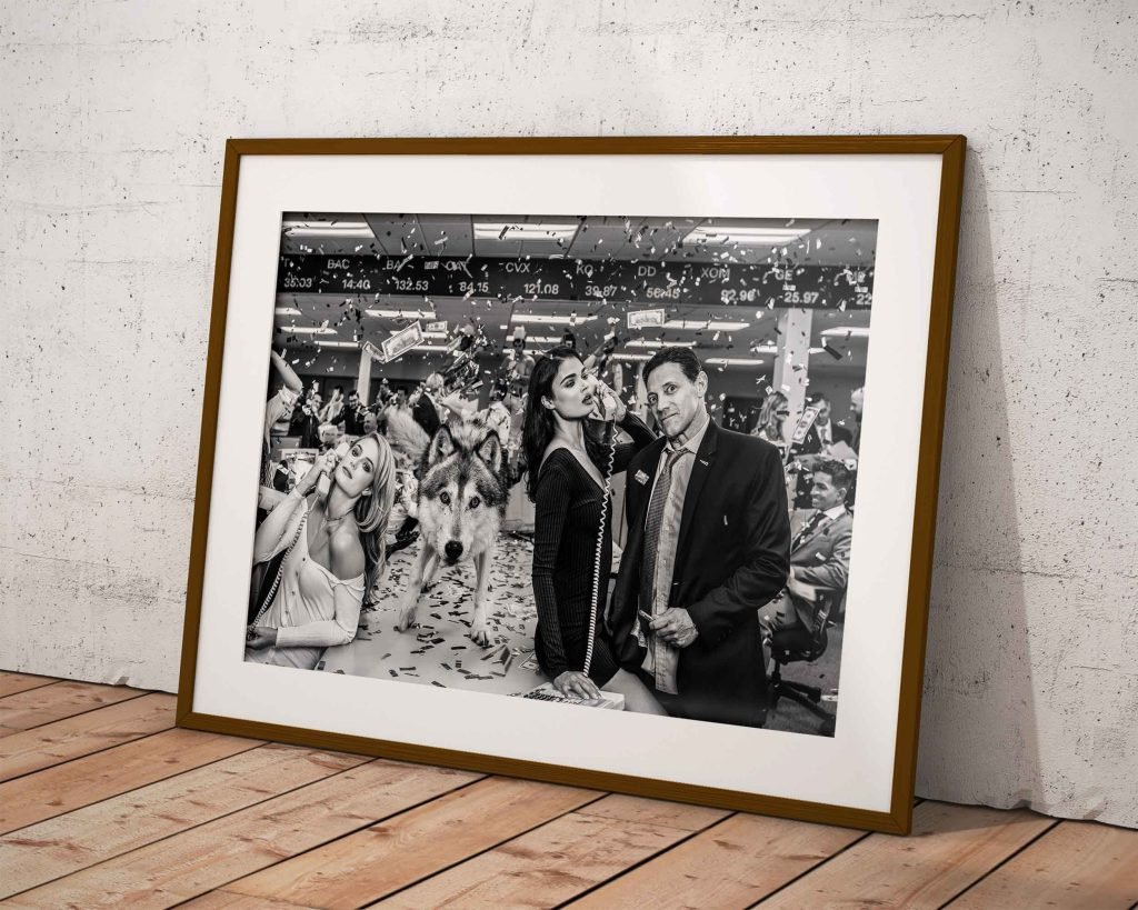 Wolf of Wall Street poster or Canvas wall art print, Jordan Belfort and Leonardo DiCaprio Movie poster print - Image 4