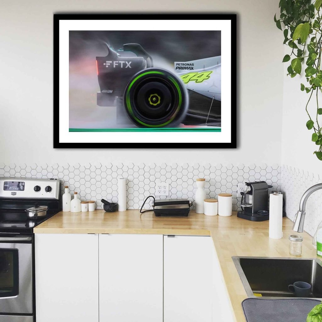 Lewis Hamilton Poster, Formula 1 canvas wall art, Mercedes 2022 Formula 1, Sports poster - Image 4