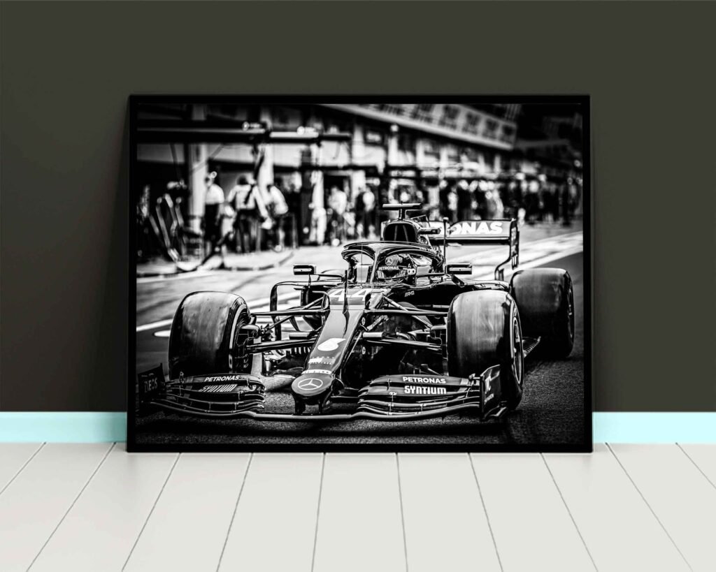 Lewis Hamilton Poster, Formula 1 canvas wall art, Mercedes F1  or Poster printBritish legendSports poster - Image 6
