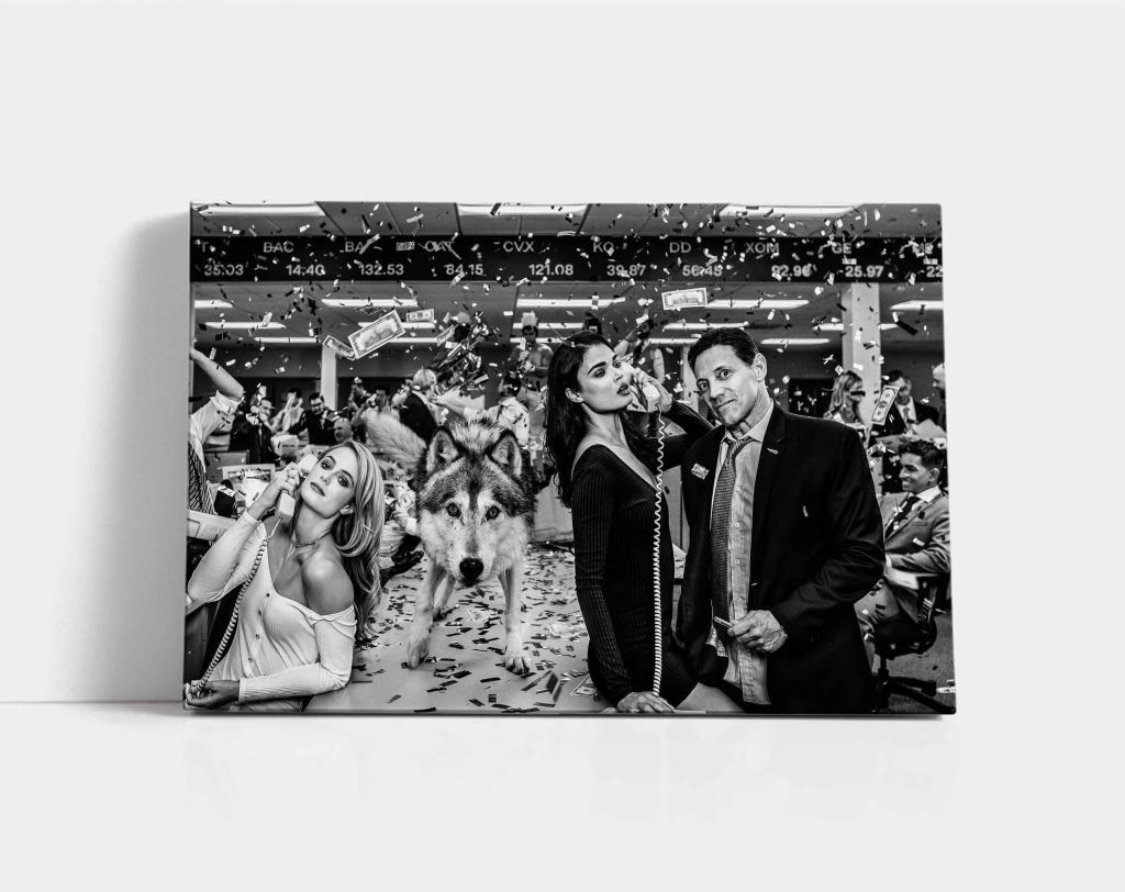 Wolf of Wall Street poster or Canvas wall art print, Jordan Belfort and Leonardo DiCaprio Movie poster print - Image 6