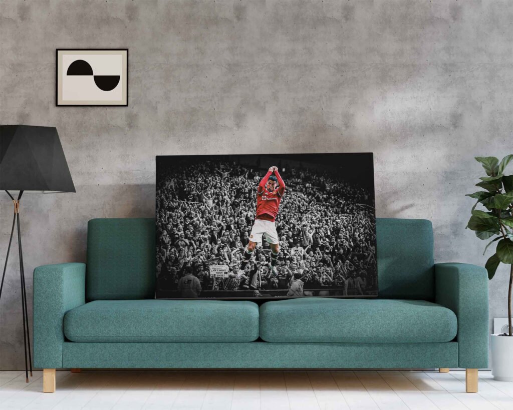 Cristiano Ronaldo Poster, Manchester United Football Canvas Wall art print, Soccer Sports poster - Image 6