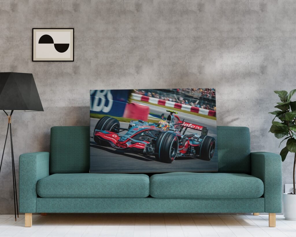 Lewis Hamilton Poster, Formula 1 canvas wall art, Mclaren 2007 Poster PrintMercedes World  Wall Art  Him - Image 8