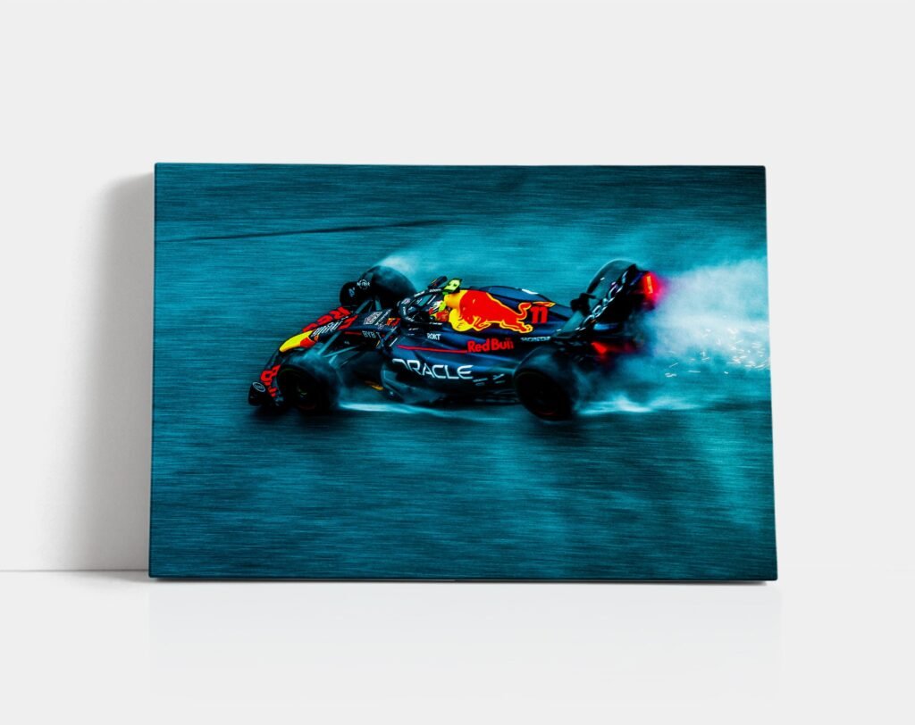 Checo Perez poster, Sergio Perez poster, Formula 1 Red Bull Racing Canvas Wall Art, Mexico F1 print, Motorsport Gift idea - Image 5
