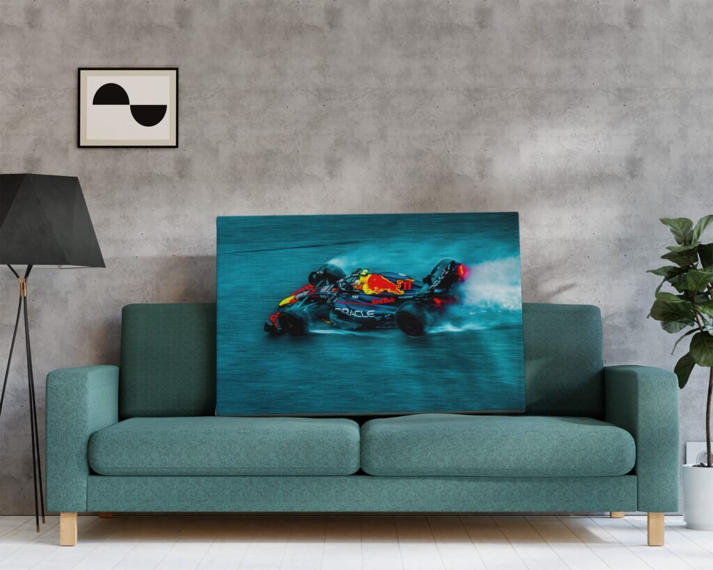 Checo Perez poster, Sergio Perez poster, Formula 1 Red Bull Racing Canvas Wall Art, Mexico F1 print, Motorsport Gift idea - Image 8