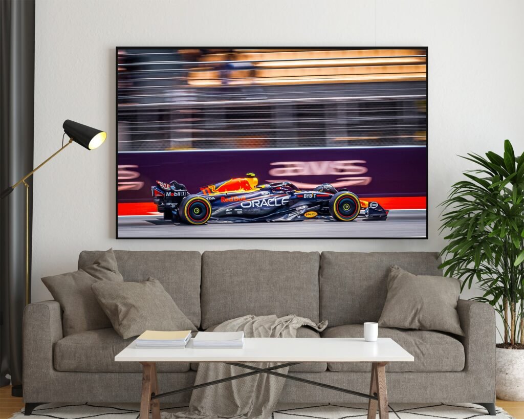 Checo Perez poster, Sergio Perez poster, Formula 1 Red Bull Racing Canvas Wall Art, Mexico F1, Motorsport Sports poster - Image 4