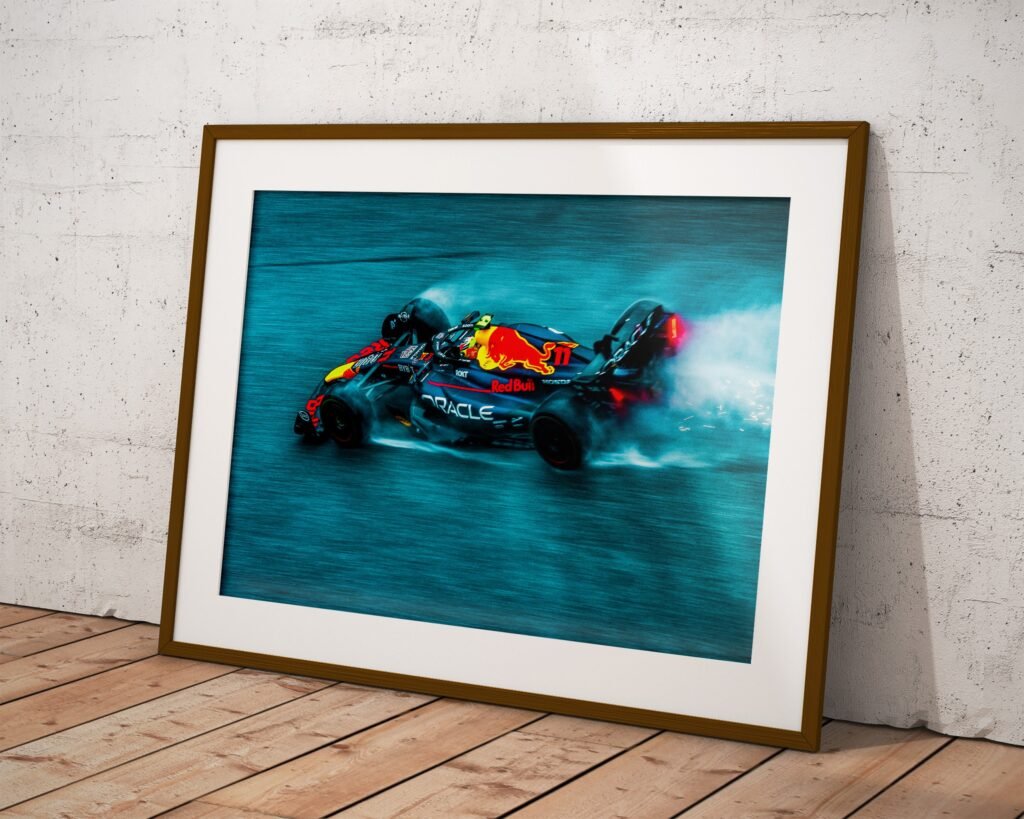 Checo Perez poster, Sergio Perez poster, Formula 1 Red Bull Racing Canvas Wall Art, Mexico F1 print, Motorsport Gift idea - Image 7