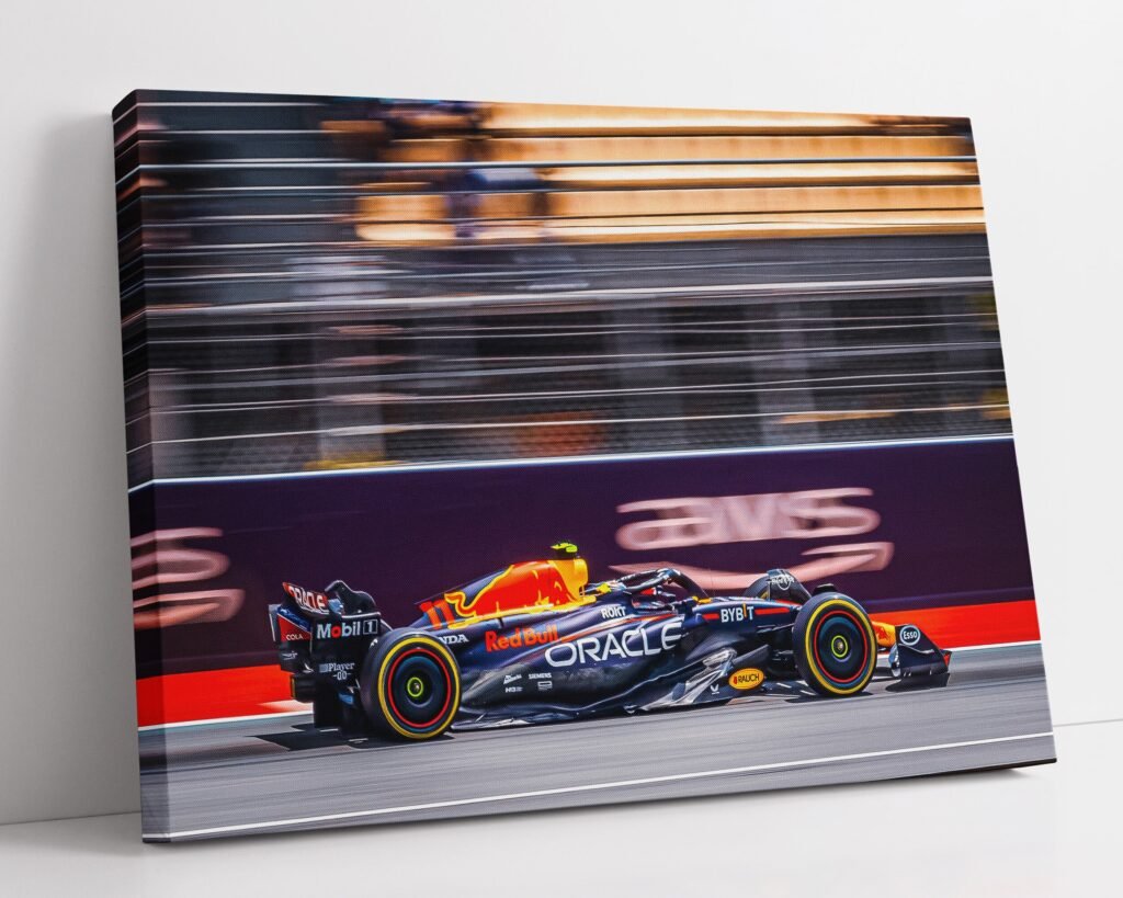 Checo Perez poster, Sergio Perez poster, Formula 1 Red Bull Racing Canvas Wall Art, Mexico F1, Motorsport Sports poster - Image 6