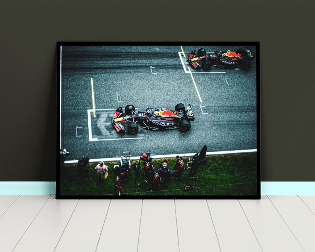 Checo Perez poster, Sergio Perez poster, Formula 1 Red Bull Racing print, F1 canvas wall art - Image 4
