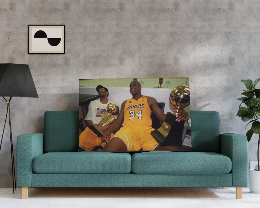 Shaq and Kobe Bryant championship Poster, Mamba mentality, NBA print, Lakers Wall Art, Basketball print - Image 8