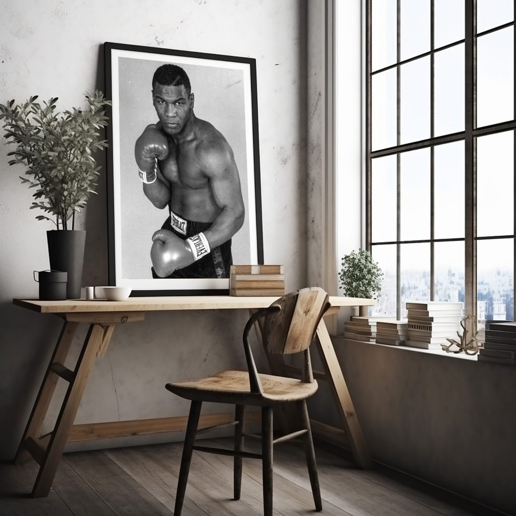 Mike Tyson Poster print, Boxing Canvas Wall Art, Iconic Sports poster - Image 3