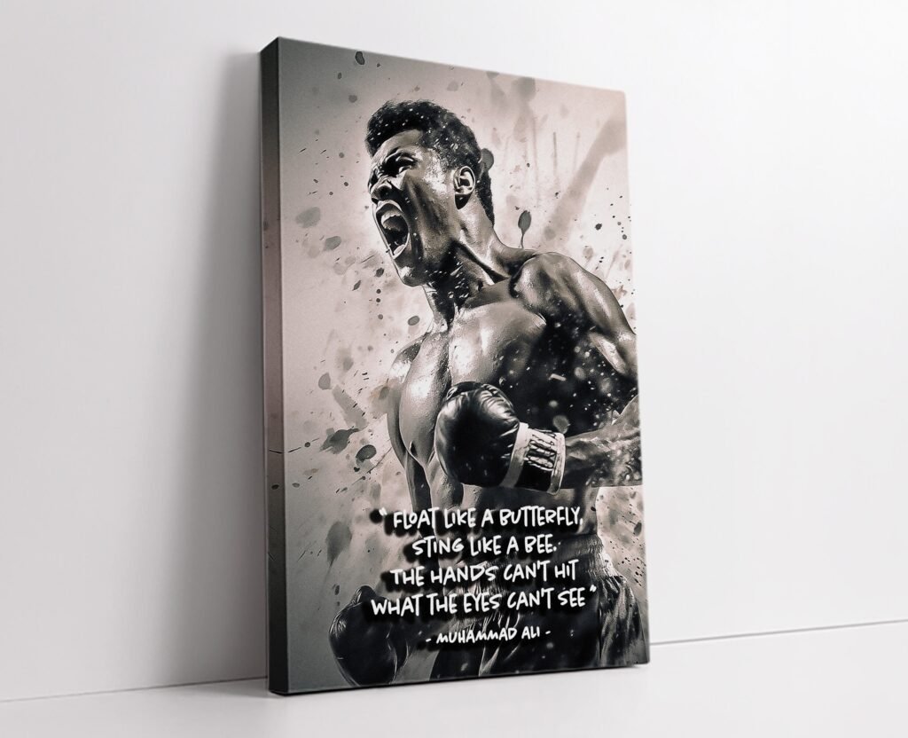 Muhammad Ali Poster, boxing poster print - Boxing Canvas wall art - Sports poster - Image 4