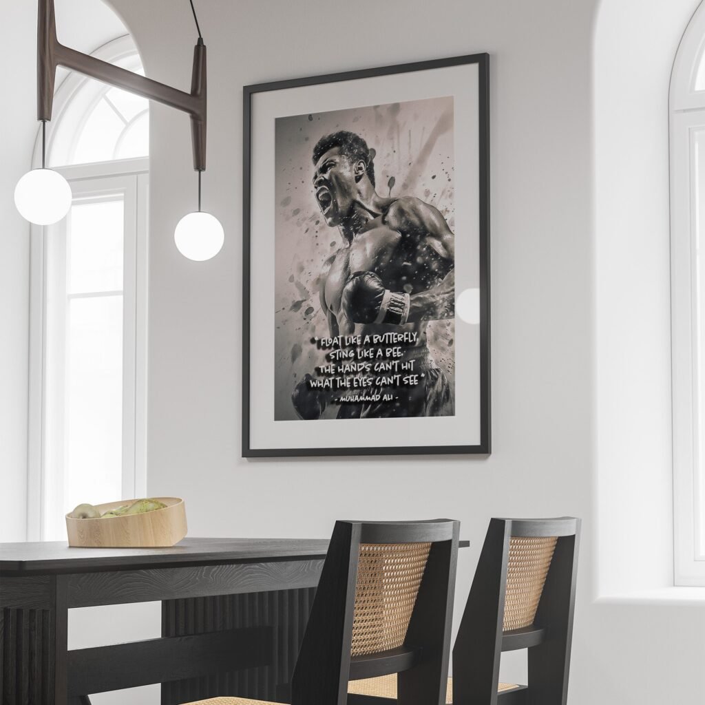 Muhammad Ali Poster, boxing poster print - Boxing Canvas wall art - Sports poster - Image 5
