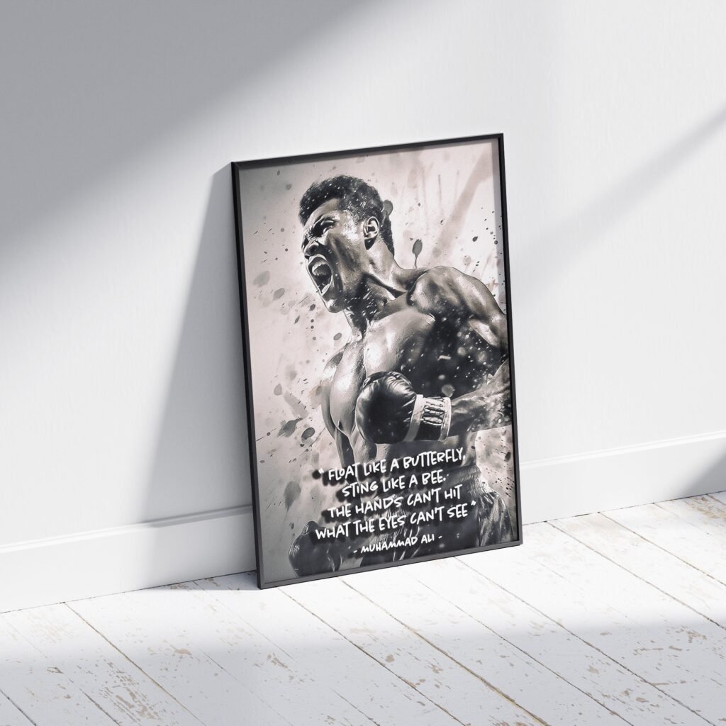 Muhammad Ali Poster, boxing poster print - Boxing Canvas wall art - Sports poster - Image 6