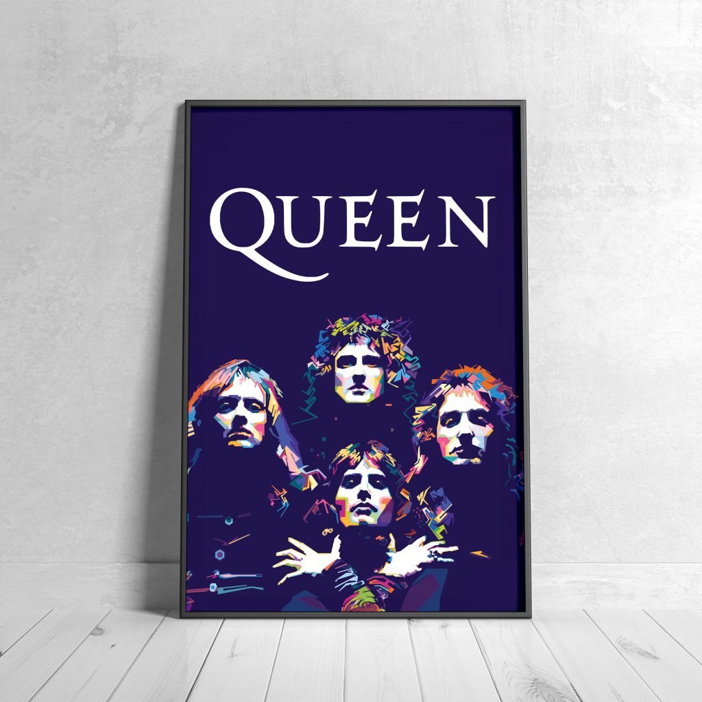 Queen poster, Freddie Mercury poster, Queen Band Music Canvas wall art print, Bohemian Rhapsody - Image 5