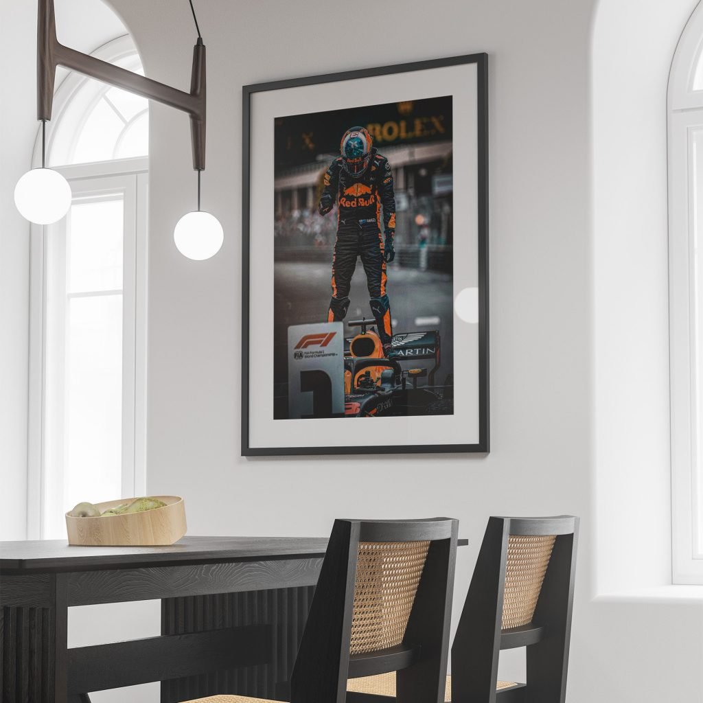 Daniel Ricciardo Poster print - Red Bull Racing Monaco GP Canvas Wall Art - Gift Idea for F1 fans - Image 6