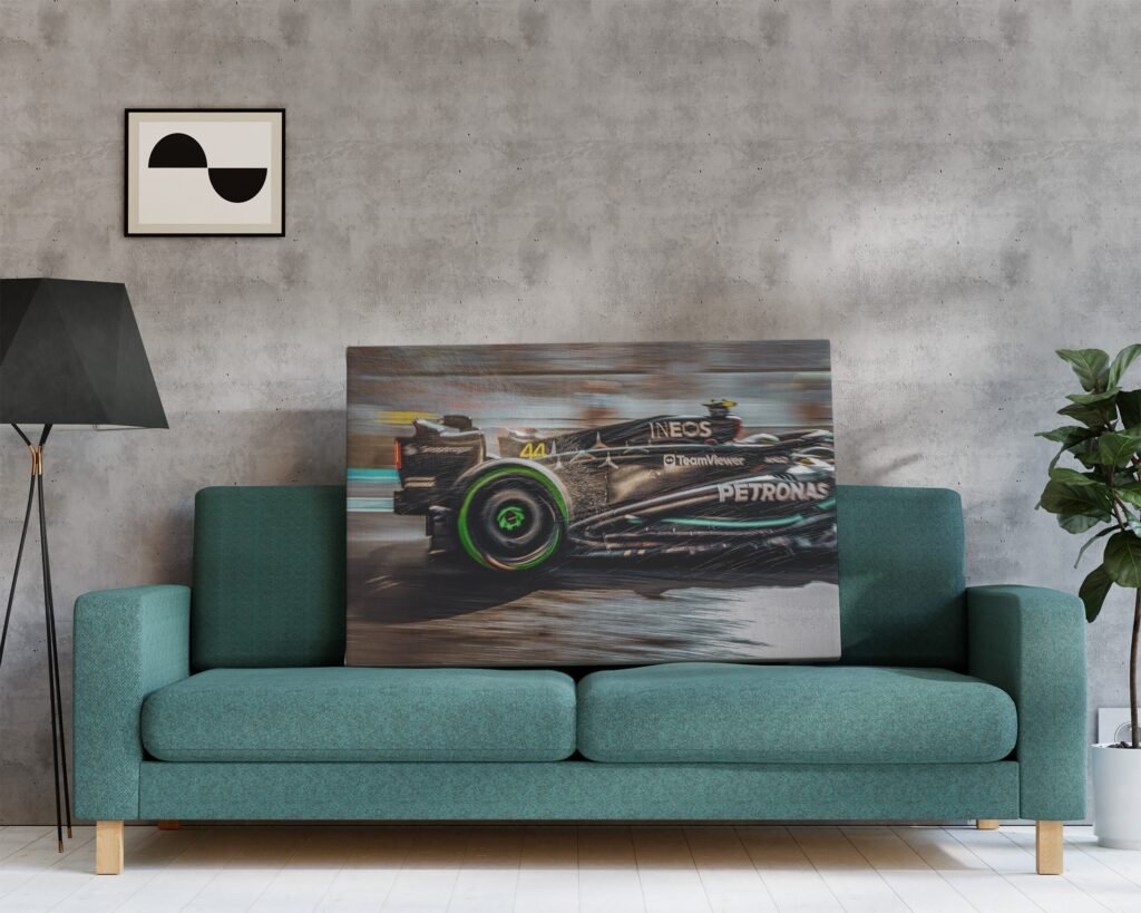 Lewis Hamilton Poster, Formula 1 canvas wall art, Poster wall artMercedes  or Poster printSports poster - Image 8