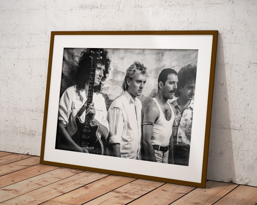 Queen poster, Freddie Mercury and Queen Band Music Canvas wall art print, Gift idea for Rock Music fans - Image 7