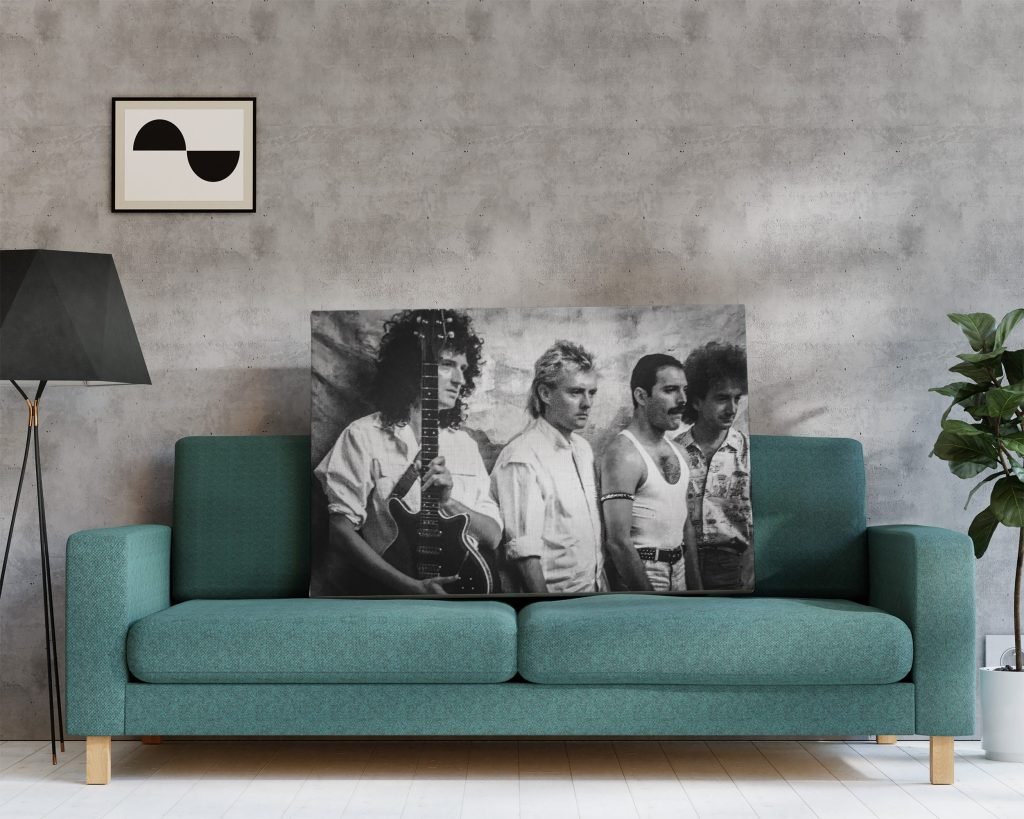 Queen poster, Freddie Mercury and Queen Band Music Canvas wall art print, Gift idea for Rock Music fans - Image 8