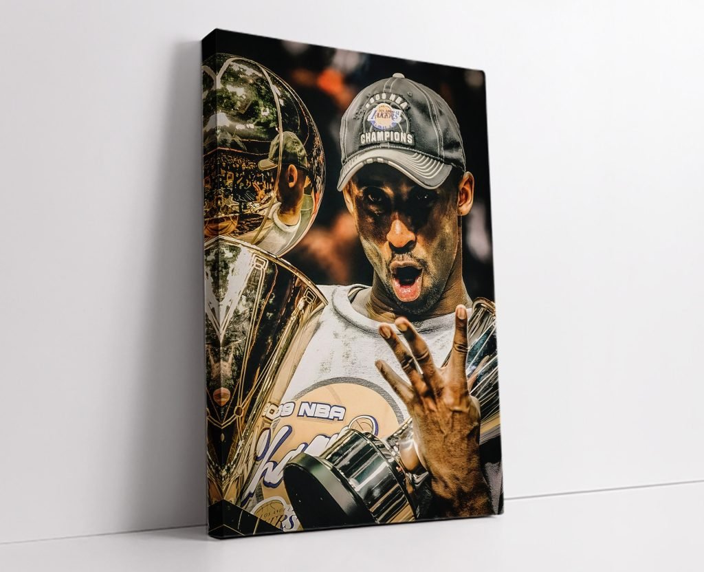Kobe Bryant championship Poster, Mamba mentality, NBA print, Lakers Wall Art, Basketball print - Image 4