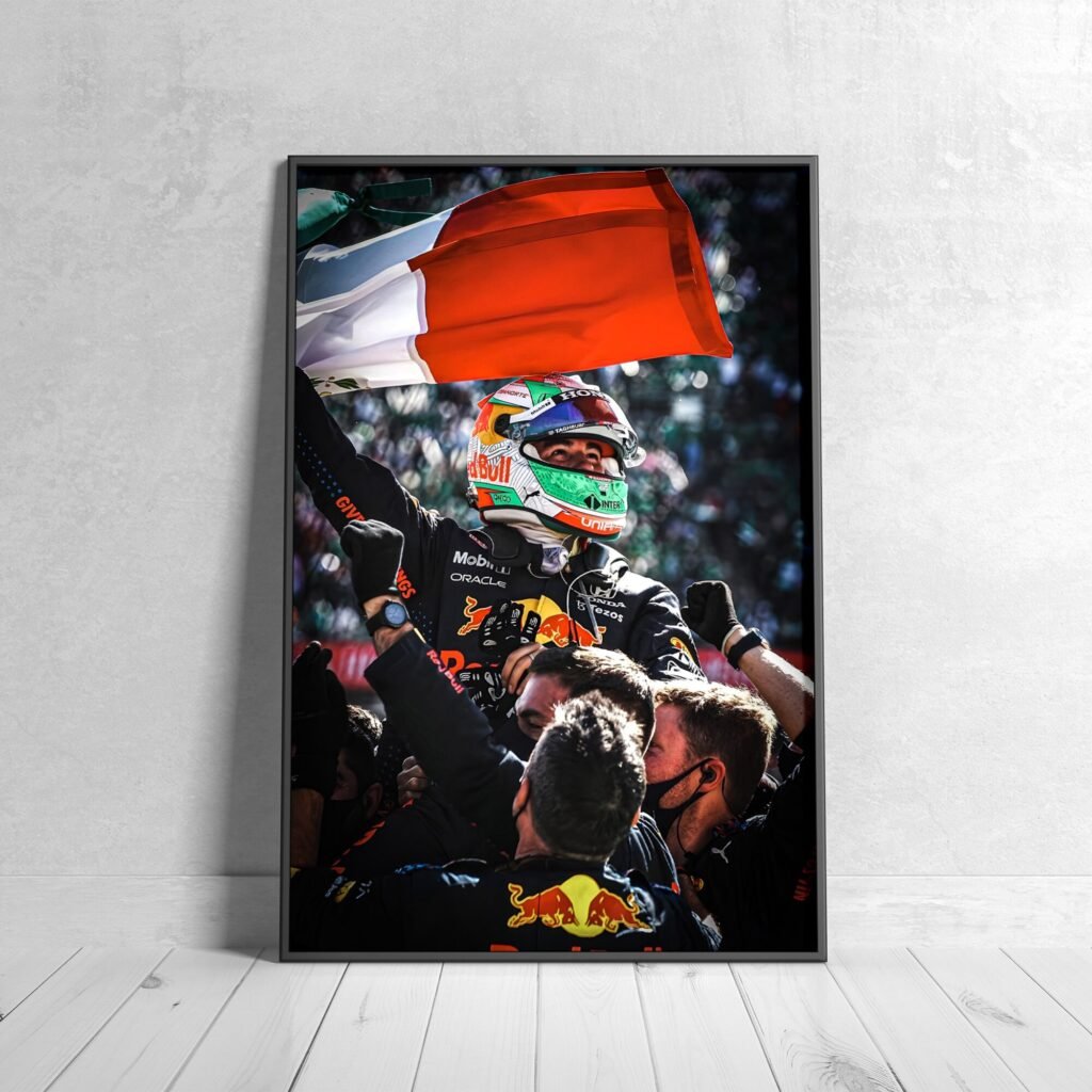 Checo Perez poster, Sergio Perez poster, F1 Monaco GP print, Red Bull Racing Formula 1 Canvas Wall Art, Sports poster - Image 4