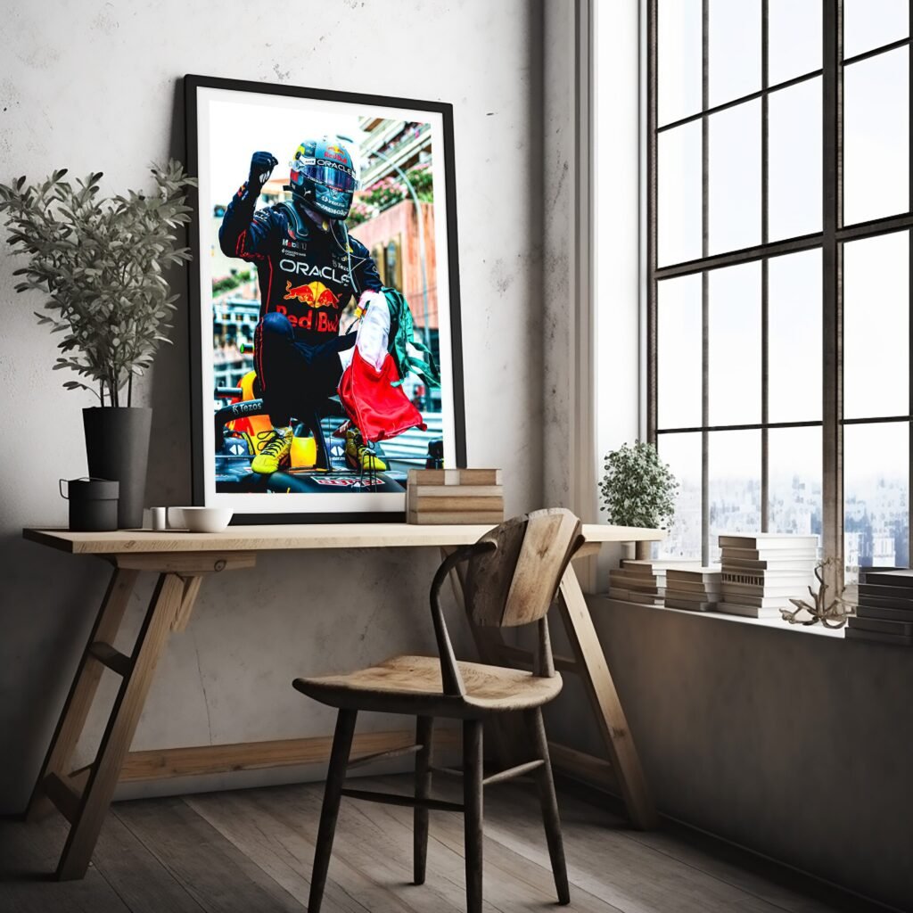 Checo Perez poster, Sergio Perez poster, Formula 1 Canvas Wall Art, F1 Red Bull Racing canvas wall art - Image 3