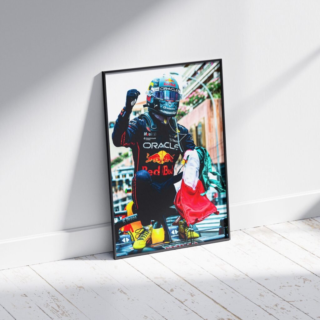 Checo Perez poster, Sergio Perez poster, Formula 1 Canvas Wall Art, F1 Red Bull Racing canvas wall art - Image 6
