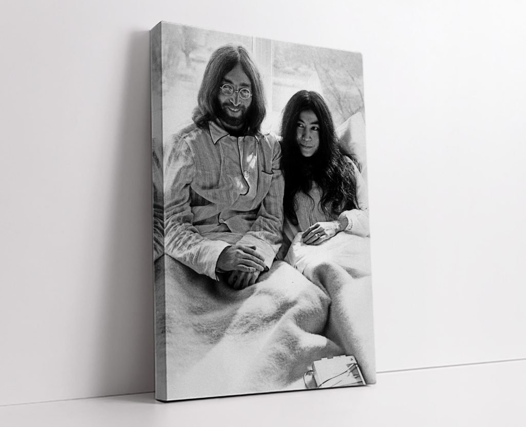 John Lennon and Yoko Ono Music Stars Poster Print or Canvas Wall Art - Image 4