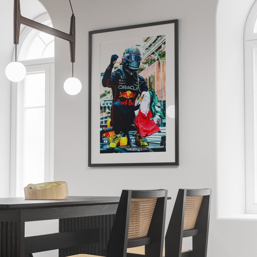 Checo Perez poster, Sergio Perez poster, Formula 1 Canvas Wall Art, F1 Red Bull Racing canvas wall art - Image 5