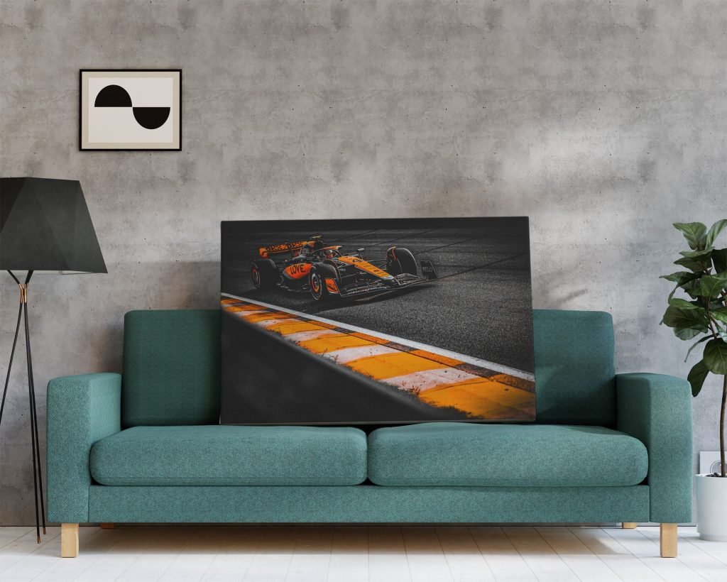 Lando Norris poster, Mclaren Formula 1 Car Canvas Wall Art print, F1 print - Image 8