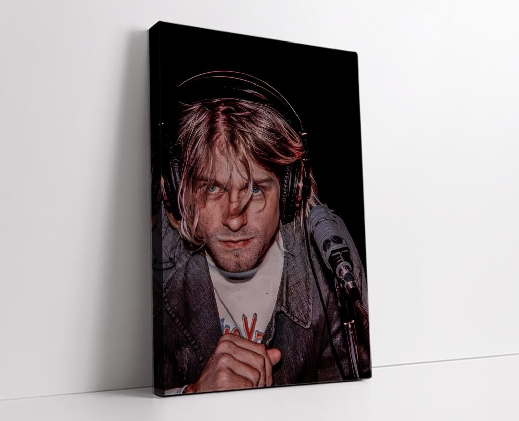 Kurt Cobain poster, Nirvana Rock Music Canvas Wall art print, Home decor for music fans - Image 5