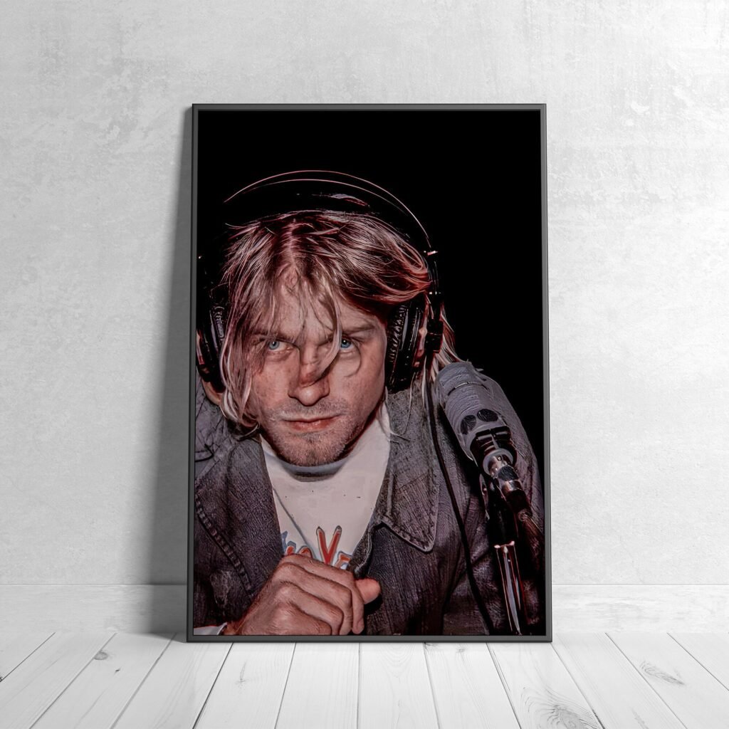 Kurt Cobain poster, Nirvana Rock Music Canvas Wall art print, Home decor for music fans - Image 6