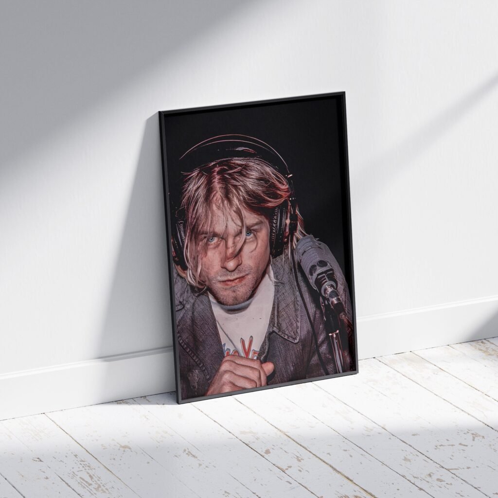 Kurt Cobain poster, Nirvana Rock Music Canvas Wall art print, Home decor for music fans - Image 7