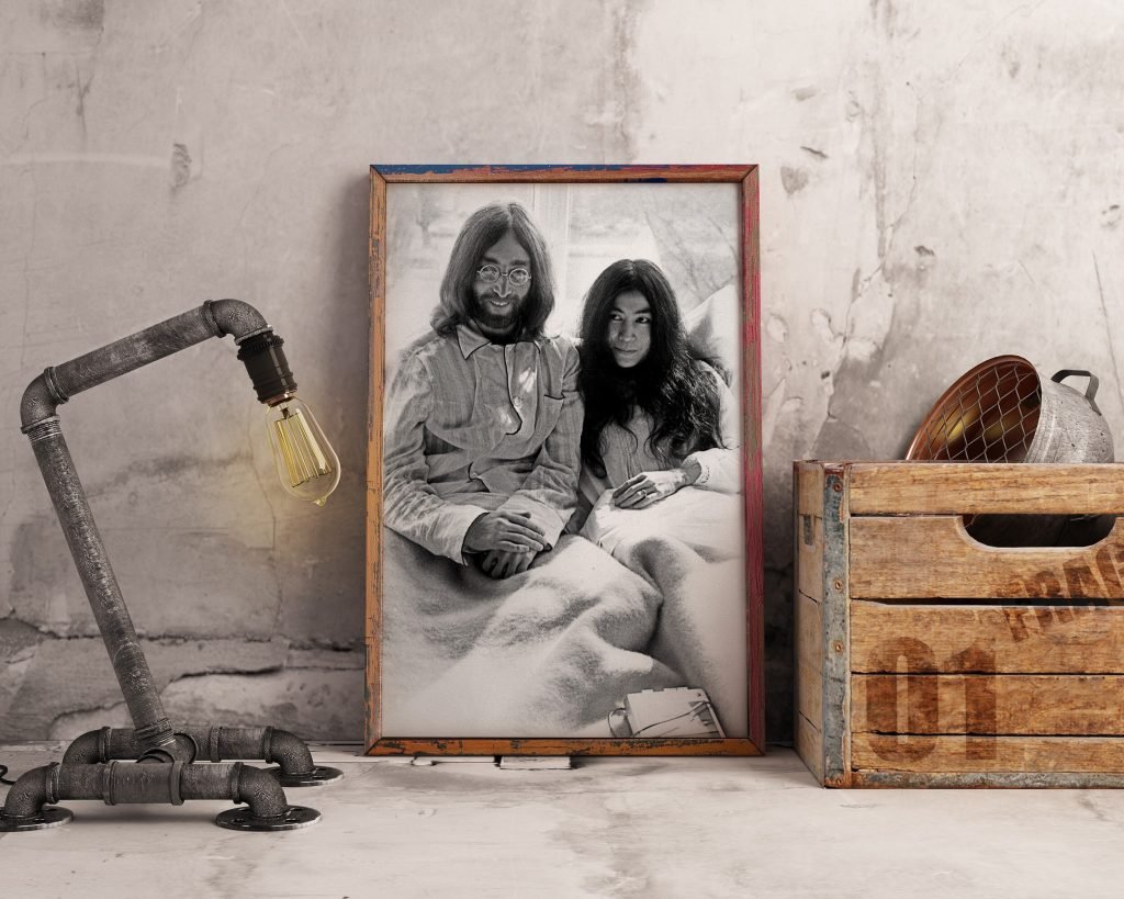 John Lennon and Yoko Ono Music Stars Poster Print or Canvas Wall Art - Image 8