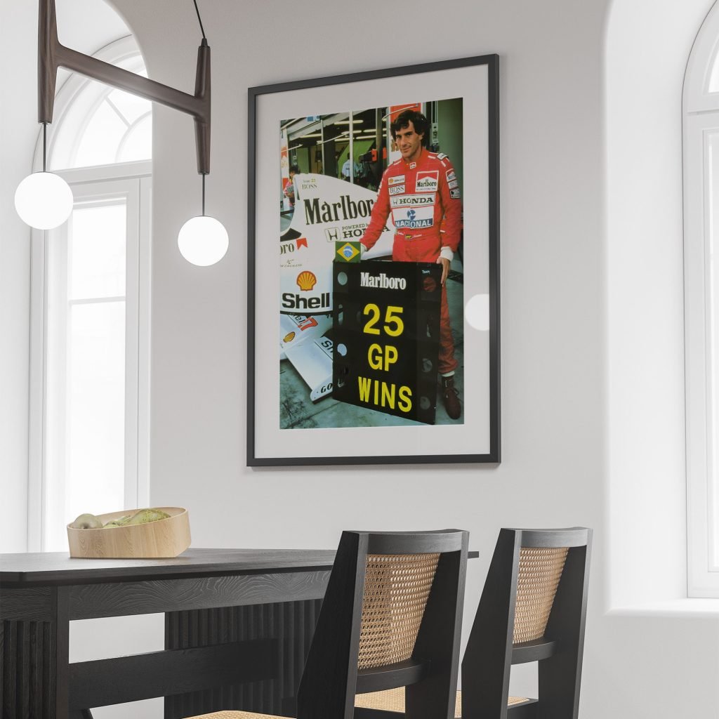 Ayrton Senna 25 GP wins Poster Print - Mclaren F1 Canvas Wall Art - Motorsport gift idea - Image 5