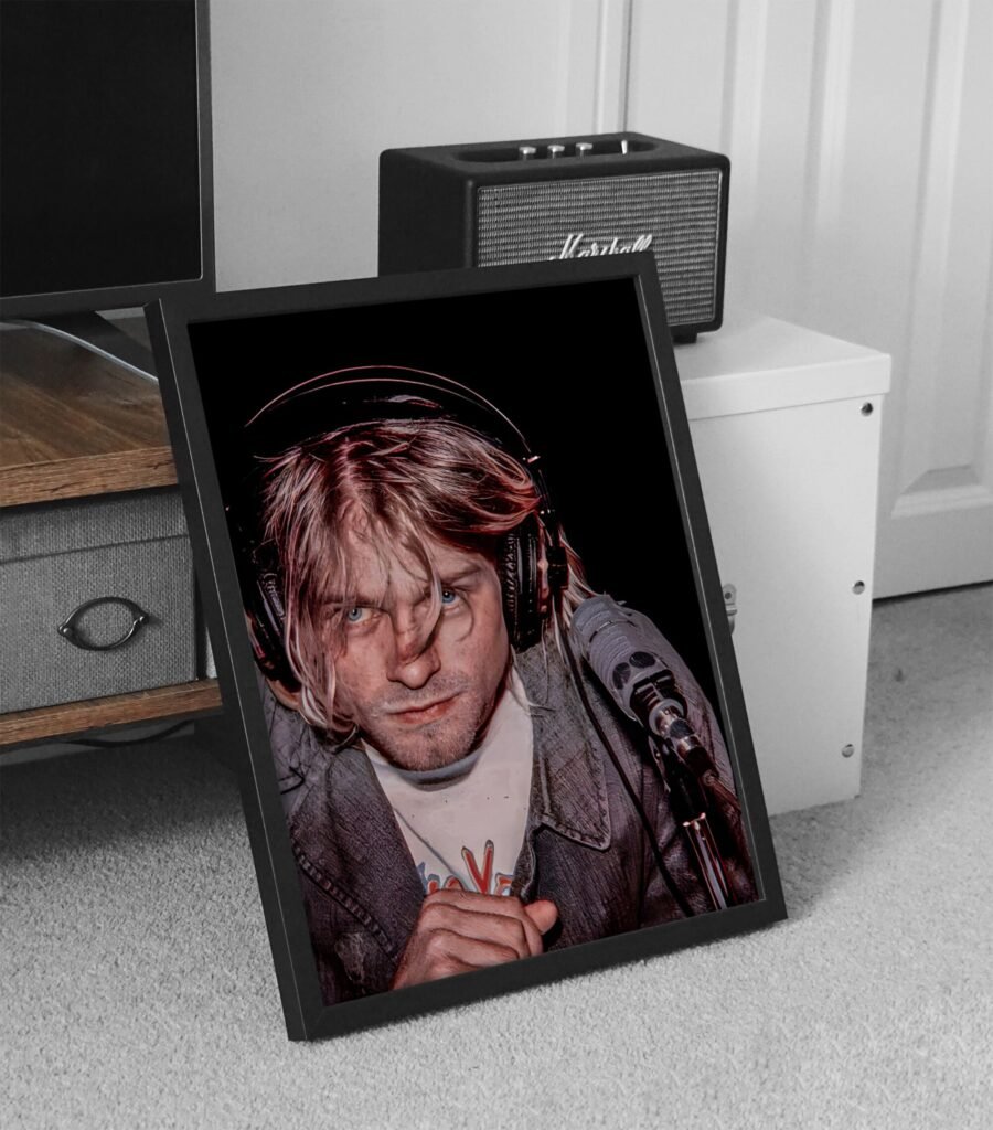 Kurt Cobain poster, Nirvana Rock Music Canvas Wall art print, Home decor for music fans - Image 3